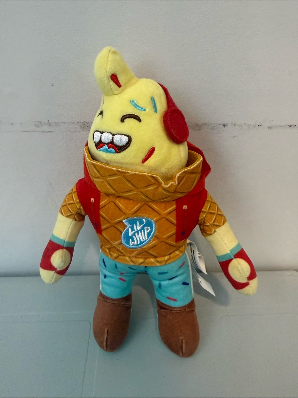 Lil Whip Yellow Ice Cream Plush Character - Soft Kids Stuffed Toy
